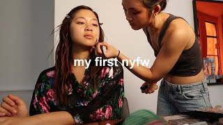 my first ever new york fashion week UNFILTERED [upl. by Nailliw]