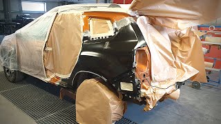 Car repair  Dacia Duster  Spreading amp Sanding body Filler  Ремонт кузова [upl. by Anet]