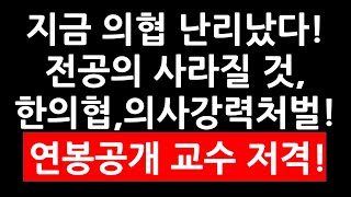 한의사3만명지금 의협 난리났다 전공의 사라질 것 한의협 의사강력처벌의사 연봉 공개 교수 저격당해 [upl. by Nod819]