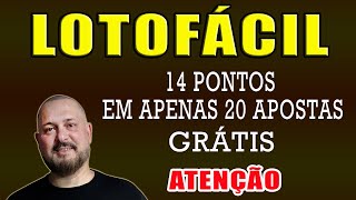 Lotofácil Dicas e Análises 14 pontos 100 garantidos com 20 apostas [upl. by Barris]