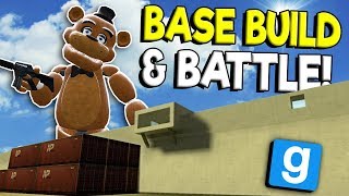 BASE BATTLE amp BUILD WITH ZOMBIES  Garrys Mod Survival Gameplay  Gmod Zombie Base Building [upl. by Ranger411]