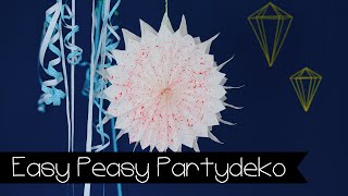 DIY  PARTYDEKO SELBER MACHEN I PAPIER [upl. by Semajwerdna]