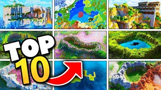 Top 10 BEST Seeds in Minecraft 121 🗺️😲 [upl. by Olemrac]