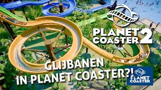 WATER GLIJBANEN IN PLANET COASTER  PLANET COASTER 2 KOMT ERAAN [upl. by Grissel524]