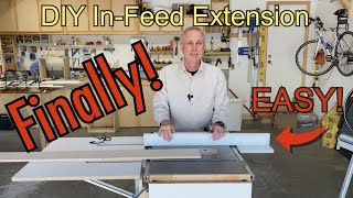 Easy DIY Table Saw Infeed Extension [upl. by Abeu]