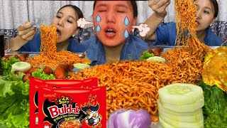 2x spicy Ramen noodles mukbang gone wrong 😑 too spicy 🌶️🥵 garovayo 😞🥵viral mukbang atimshaw❤️ [upl. by Egoreg957]