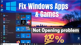 How To Fix Games and Apps Not Opening Problem [upl. by Ellenrad547]