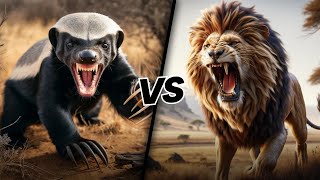 HONEY BADGER VS LION  Which Is The Toughest [upl. by Burkhart507]