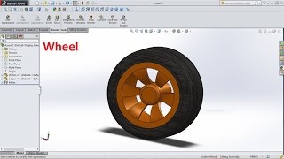 SolidWorks Tutorial Sketch Wheel [upl. by Arsuy]