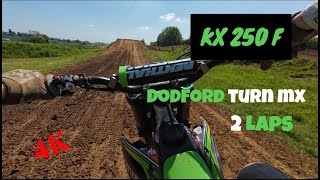 Dodford turn mx  4k motocross kx250f  dji action 4 mx kawasaki [upl. by Eilrebmik]