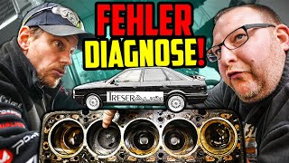 Marco amp Björn auf FEHLERSUCHE  Audi 90 Quattro 5 Zyl TURBO  Diagnose KOPFDICHTUNGSSCHADEN [upl. by Jamille]