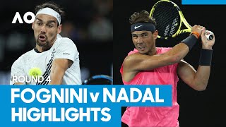 Fabio Fognini vs Rafael Nadal Match Highlights 4R  Australian Open 2021 [upl. by Airenahs]