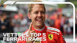 Sebastian Vettels Best F1 Races For Ferrari [upl. by Eiliab]