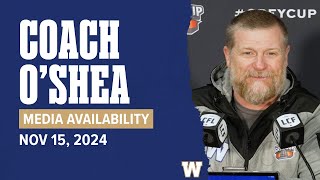 Coach OShea  November 15 [upl. by Ferrick]