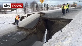 Powerful 70 magnitude earthquake hits Alaska [upl. by Richmound]