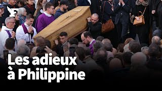 Plus de 1500 personnes assistent aux obsèques de Philippine [upl. by Tidwell]