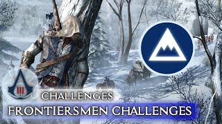 ASSASSINS CREED 3 FRONTIERSMEN CHALLENGES 100 SYNC [upl. by Ashjian990]