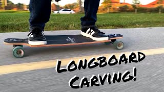 Longboard Carving on the Landyachtz Drop Hammer [upl. by Attinahs]