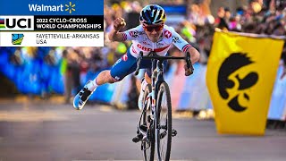 HOW Tom Pidcock won the 2022 UCI CycloCross World Championships Men Elite Highlights Full Race [upl. by Daeriam]