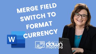 How to Add Merge Field Switch for Currency Formatting  Microsoft Word [upl. by Giza]