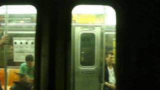 MTA New York City Subway  OnBoard R32 V Train With R68 B Train From 34th to 42nd Streets [upl. by Heydon]