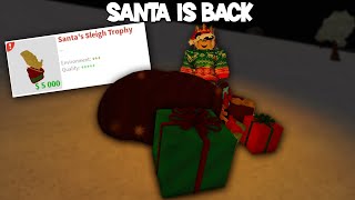 SANTA IS BACK IN BLOXBURG AND HOW TO GET THE TROPHY 12TH HIDDEN ELF [upl. by Harri]