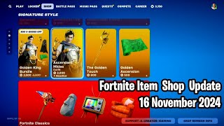 🌟 Fortnite Item Shop Update November 16 2024 Ascendant Midas Jonesy and More Await ✨ [upl. by Sibley]