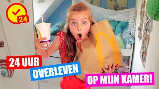 24 UUR OVERLEVEN in MIJN KAMER Skeeleren Discofeestje en meer ♥DeZoeteZusjes♥ [upl. by Kimberli949]