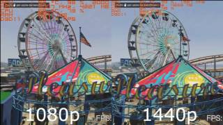 Grand Theft Auto 5 Benchmark GTX 1070 G1 OC amp i7 920 OC 1080p and 1440p DSR [upl. by Trust]