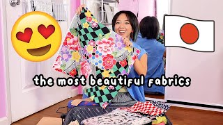 100 Japan Fabric Haul Nippori Fabric Town in Tokyo [upl. by Ahsinaw]