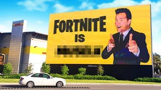 Buying the BIGGEST Billboard In Sydney For Fortnite [upl. by Dine890]