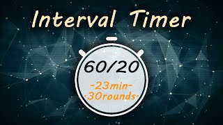 6020 Interval Timer  Tabata 6020 Music  TheTimer2Go [upl. by Tesler65]