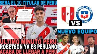 INCREIBLE NOTICIA ALEXANDER ROBERTSON ACABA DE LLEGAR A LIMA JUGARA POR LA SELECCION PERUANA [upl. by Oz]