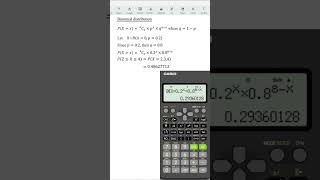 Fastest way to calculate probabilities for Binomial distribution by using fx570991ES fx570VN [upl. by Libb529]