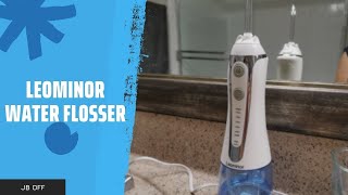 Leominor Cordless Water Flosser Review  Professional Oral Irrigator Electric Dental Flosser [upl. by Stieglitz]