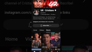 UR RONALDO  SUBSCRIBING cristianoronaldo ronaldo shorts [upl. by Vins]