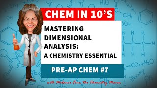 Mastering Dimensional Analysis A Chemistry Essential [upl. by Kleper]