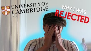 Why Cambridge University Rejected Me  Why You Should Still Apply [upl. by Audres33]