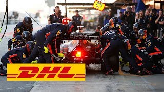 DHL Fastest Pit Stop Award FORMULA 1 GULF AIR BAHRAIN GRAND PRIX 2019 Verstappen  Red Bull [upl. by Cleodal187]