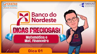 BNB  DICAS PRECIOSAS  Dica 01 Matemática [upl. by Girardo]