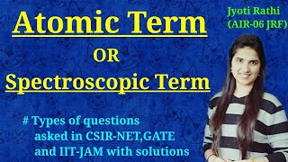 Term symbols from electronic configurationterm symbols and microstates inorganic chemistry csirnet [upl. by Nalym187]