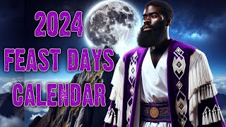 2024 Hebrew Feast Day Calendar  Israelite Teaching [upl. by Elianora]