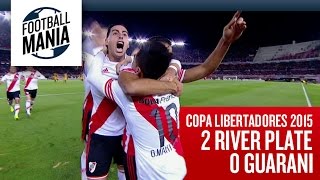 River Plate 2x0 Guarani  Copa Libertadores 2015  Semifinal [upl. by Esidarap]