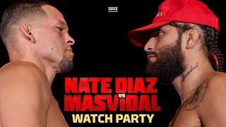 🔴 Diaz vs Masvidal LIVE Stream  Main Event Watch Party  MMA Fighting [upl. by Afrikah]