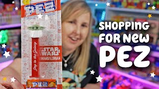 Shopping for New PEZ  New 2023 Grogu  Christmas PEZ Cards [upl. by Yenwat]