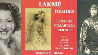 Delibes Lakmé Act II  Lakmé Lakmé Cest toi  Féraldy Villabella cond Andolfi 1935 [upl. by Flosser]