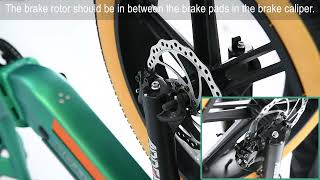 FRONT WHEEL INSTALLATION Fit for Addmotor M160 Ebike [upl. by Heigl286]