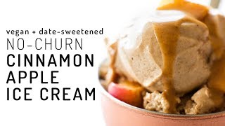 Vegan Apple Cinnamon Ice Cream NoChurn [upl. by Albert701]