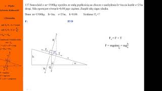 137Fizykamax druga zasada dynamiki samochód ze stałą prędkością na równi pochyłej [upl. by Edmanda696]