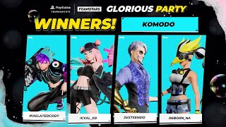 FOAMSTARS  KOMODO Glorious Party Tournament Winners I Love Y’all  ～•・ [upl. by Etnod]